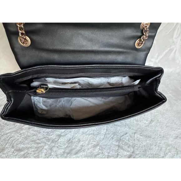 Brand New Beautiful Black NINE WEST Vegan Shoulder/ Purse/Handbag Smooth - Picture 7 of 7